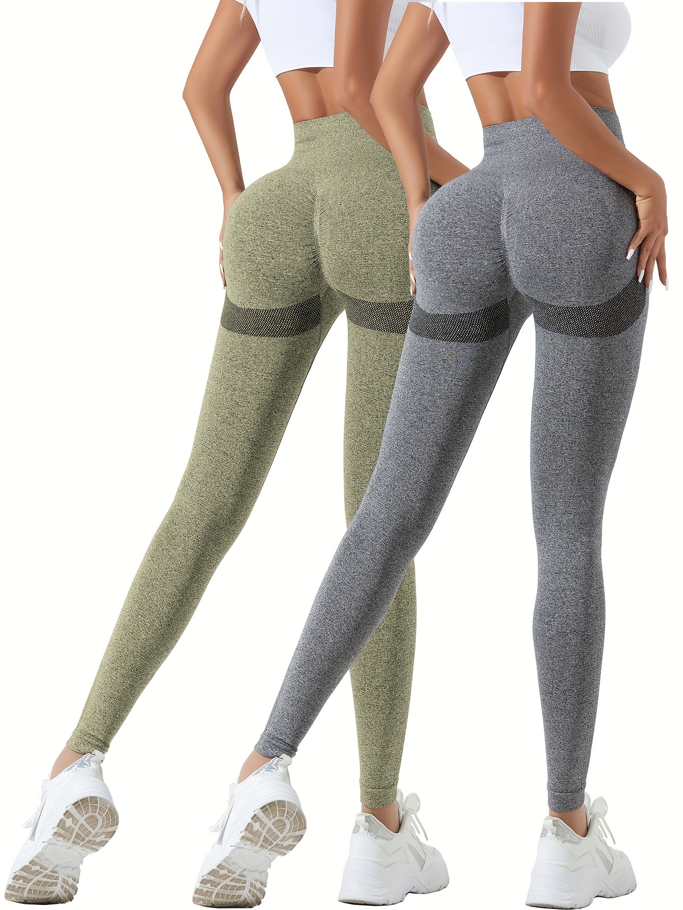 Seamless High Stretch Yoga Pants High Waisted Tummy Control - Temu Israel
