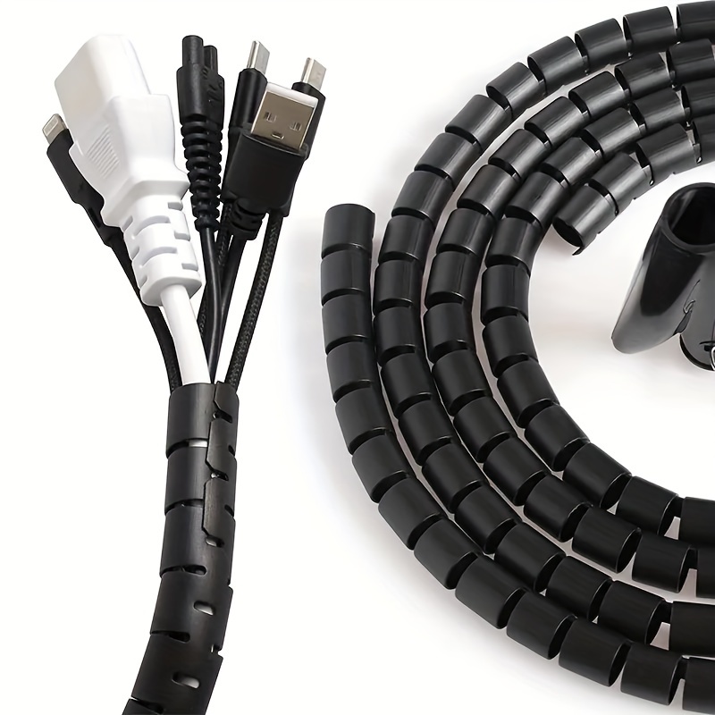 Clips para cables con almohadilla adhesiva, organizador de cables de  escritorio, sistema de gestión de cables, 2 piezas, Moda de Mujer