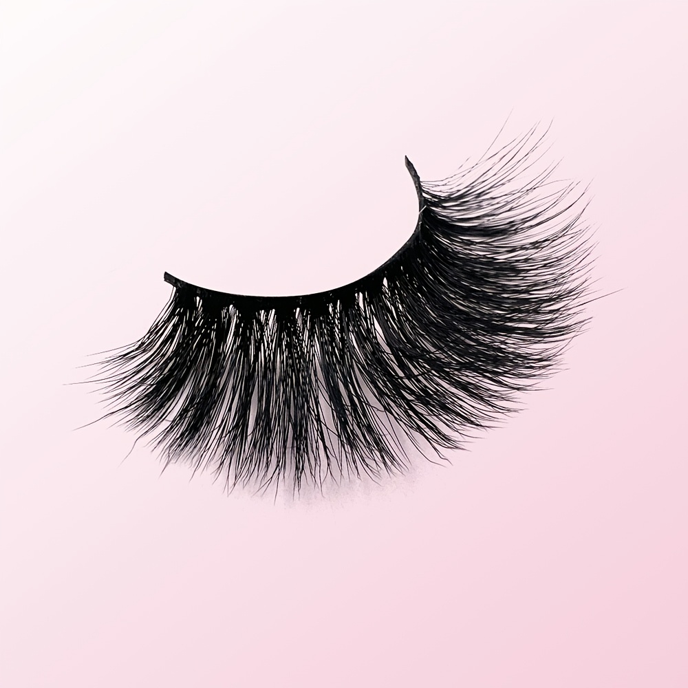 4 Pairs 3D Thick Mink False Eyelashes Natural Cross Messy Volume Lashes