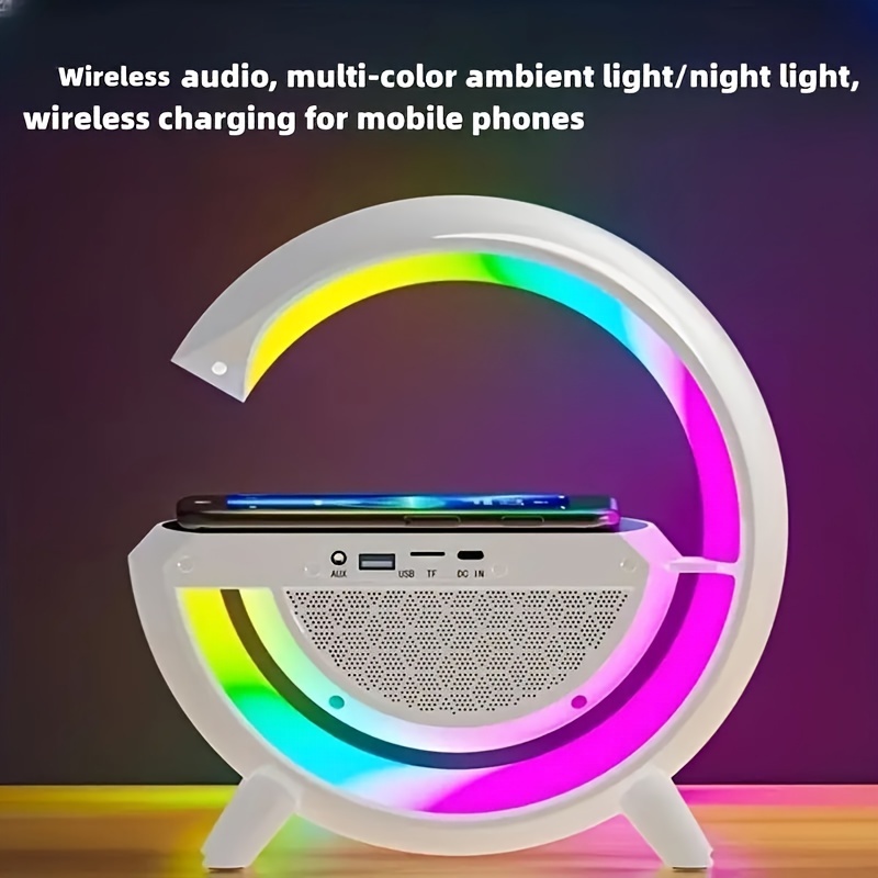 Wireless Speaker Led Night Light Wireless Charging Wireless - Temu