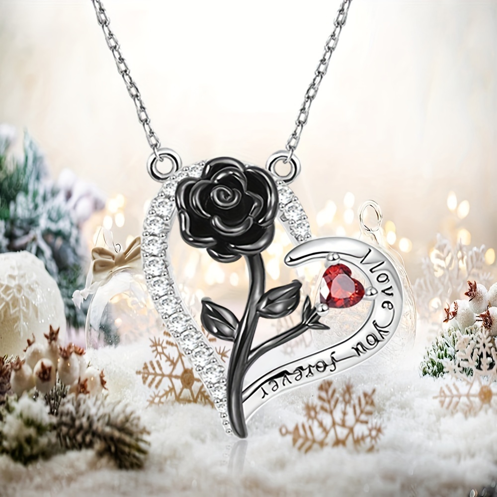 Rose on sale shaped necklace