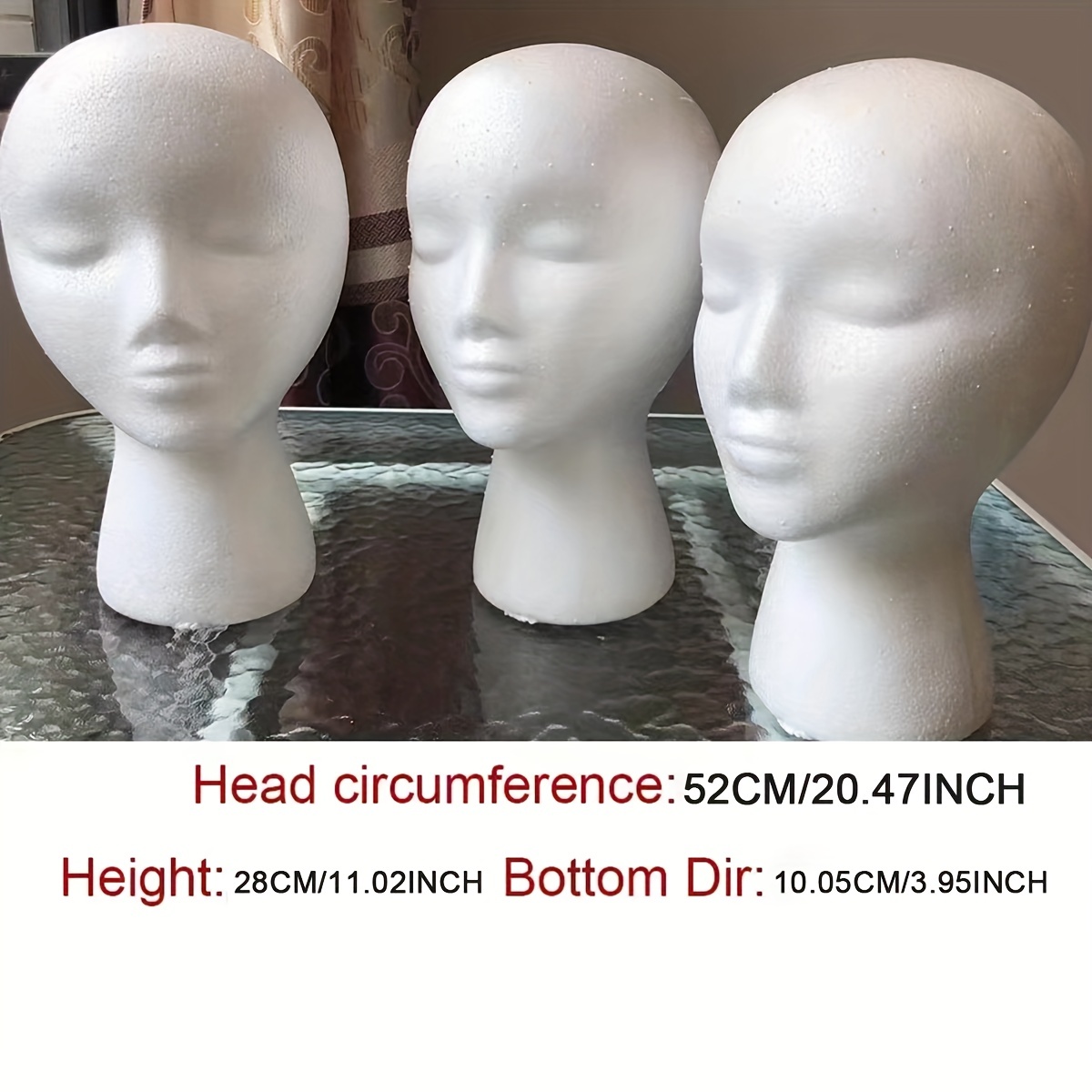 Female Bald Mannequin Head Stand Training Dolls For Wigs Making Display -  Temu