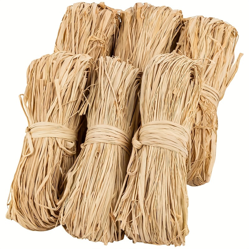 Red Natural Raffia Fiber, 6 oz Bag