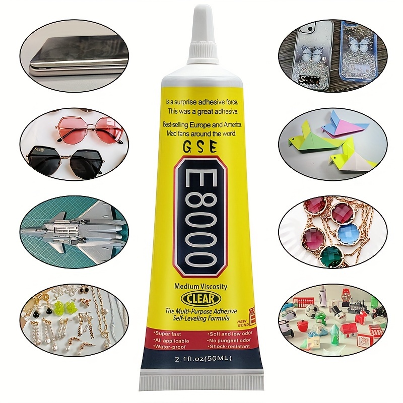 E7000 50mL High Intensity Glue Clear DIY Crafts Jewelry Shoes Glass Phone  Screen Adhesive : : Tools & Home Improvement