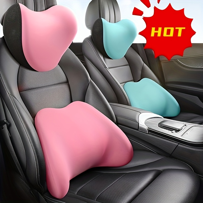 Car Lumbar Support Pillow Memory Foam Backrest Pillow For - Temu