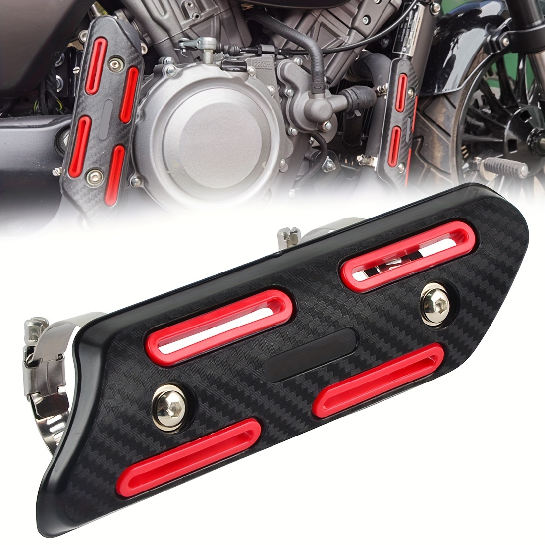 Protector Escape Motocicleta HONDA Shadow VT750 VT400 1997-2003 - Cubierta Térmica Cromada