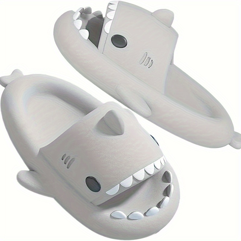 Girl's Shark Slides Comfy Non Slip Slippers