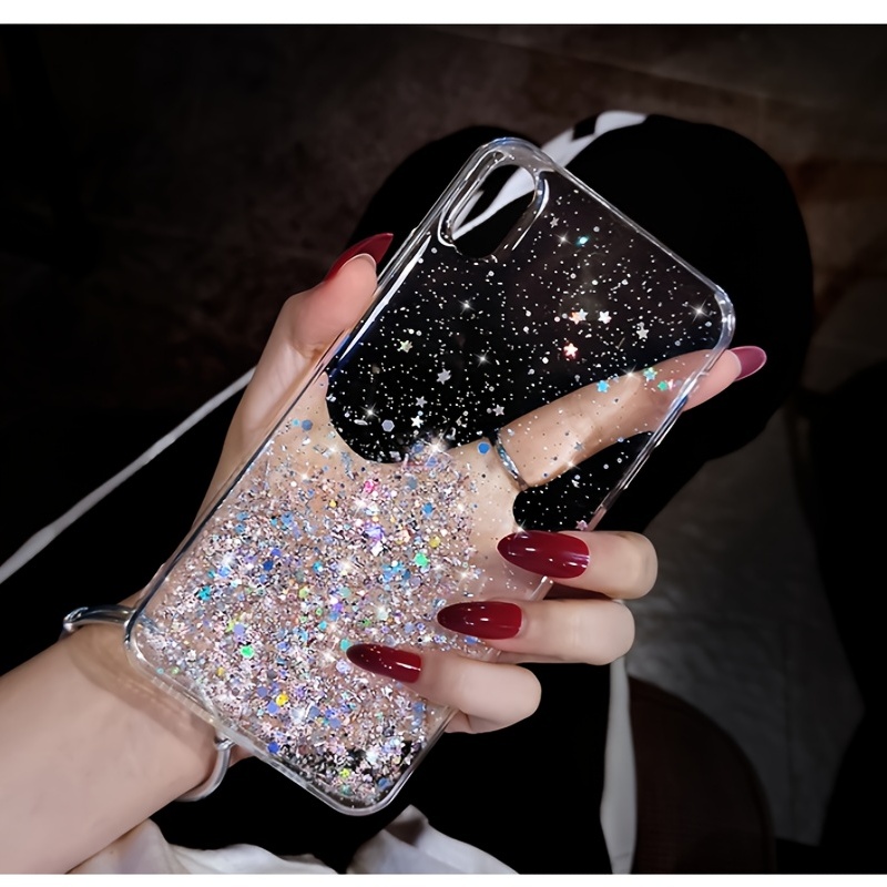 Luxury Brand Square Leather Phone Case For iPhone 13 12 11 Pro MAX X XS XR  6s 7 8 Plus SE Fashion Glitter Soft Silicone Cover
