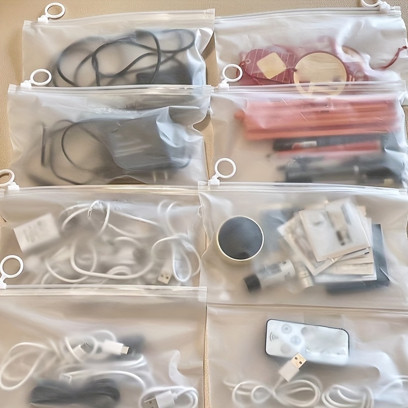 5 Pcs Minimalist Lightweight Storage Pouches, Versatile Zipper Makeup Bags For Outdoor Trip