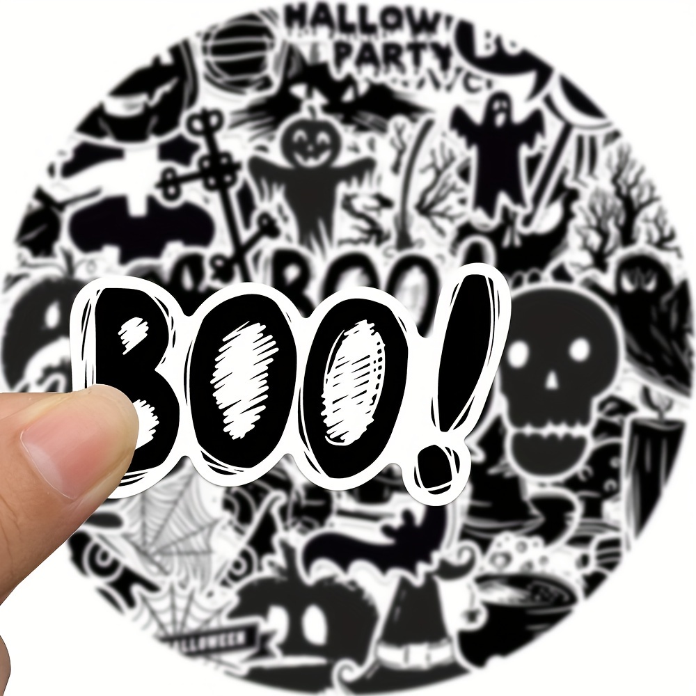 Horror Stickers 50 Pcs Goth Stickers Aesthetic Red Spooky Stickers for  Adults Teens Girls Graffiti Cool Stickers for Skateboard Laptops Luggage