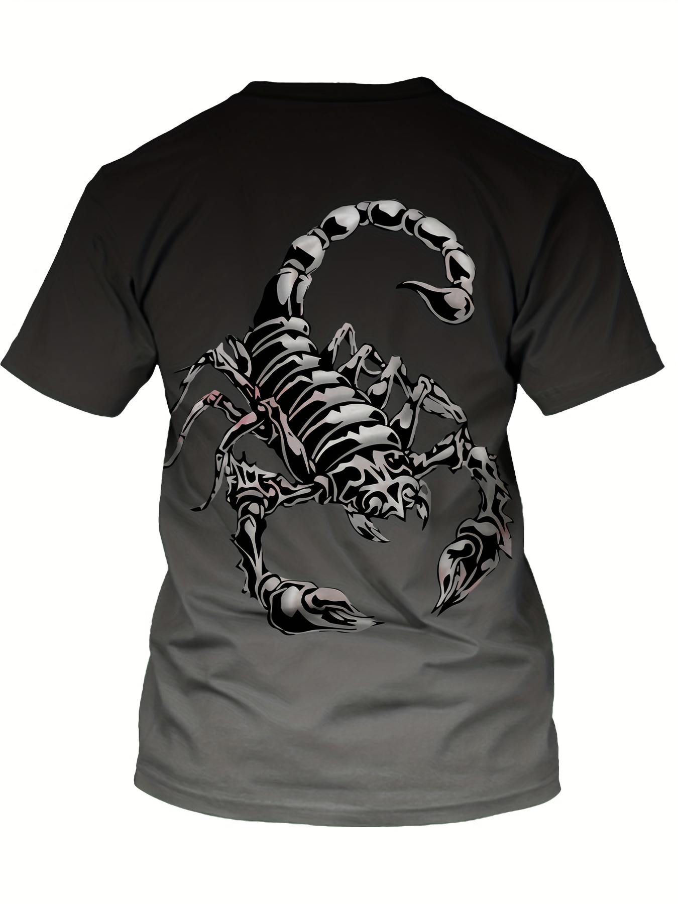 Men's 3D Scorpion Graphic T-shirt Active Stretch Novel Tee
