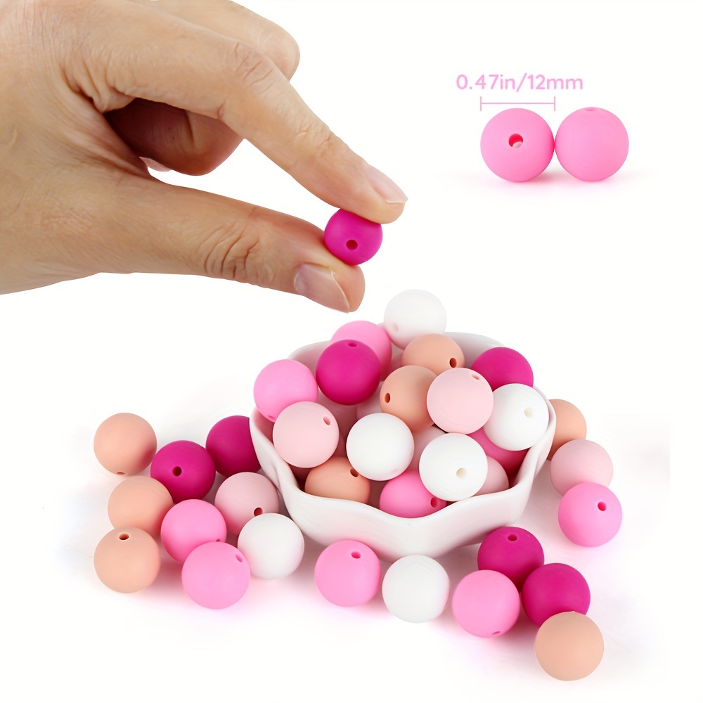 Silicone Colorful Spacer Beads For Jewelry Making Diy - Temu