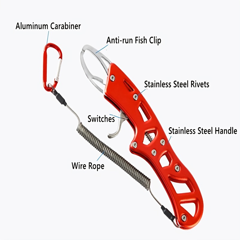 1pc Stainless Steel Fish Control Pliers, Fish Lip Gripper, Fish Grabber,  Lure Fishing Tackle