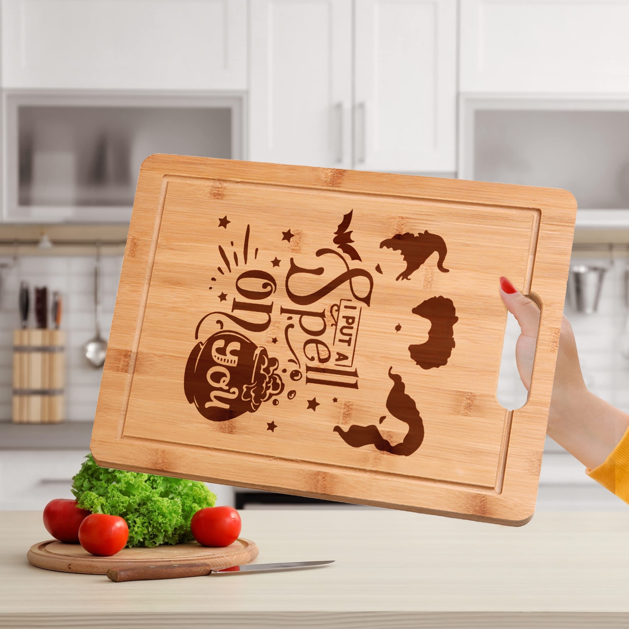 Kitchen Witch Cutting Board,Kitchen Gifts for Women,Witchy Decor,Kitchen  Witch