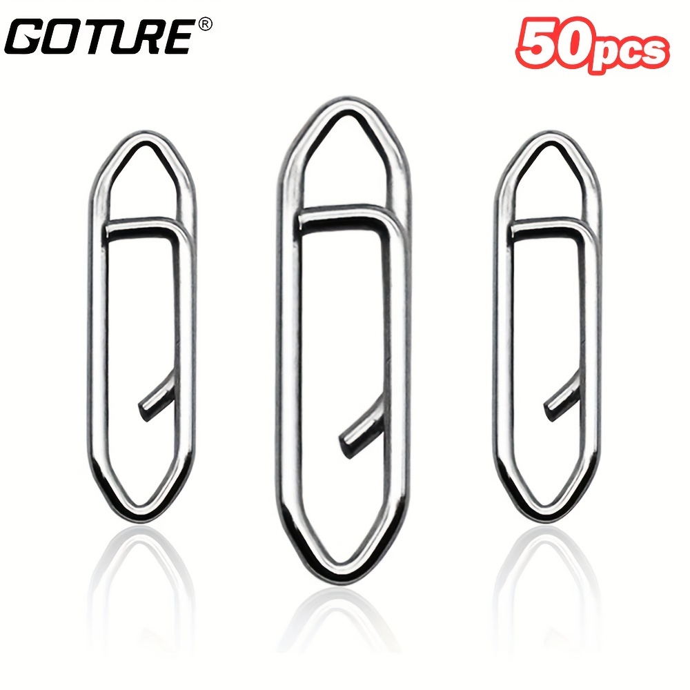 50Pcs Powerful Fast Link Clip Snap Fishing Tackle Quick Change Lead Links  Clips Interlock Accessories