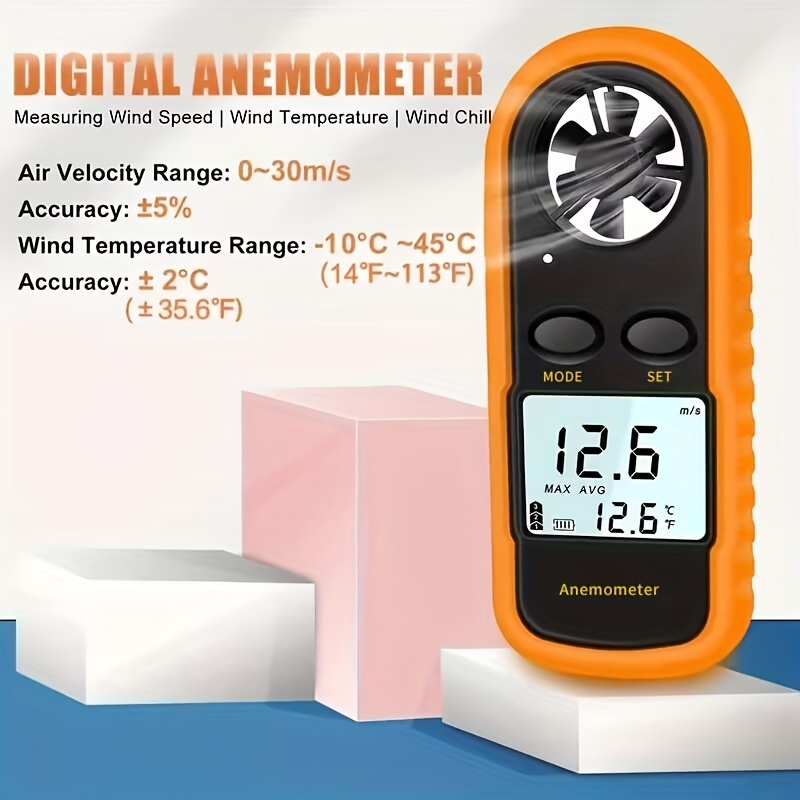 Anemometer for Weather Station, 0~30 m/s, Handheld