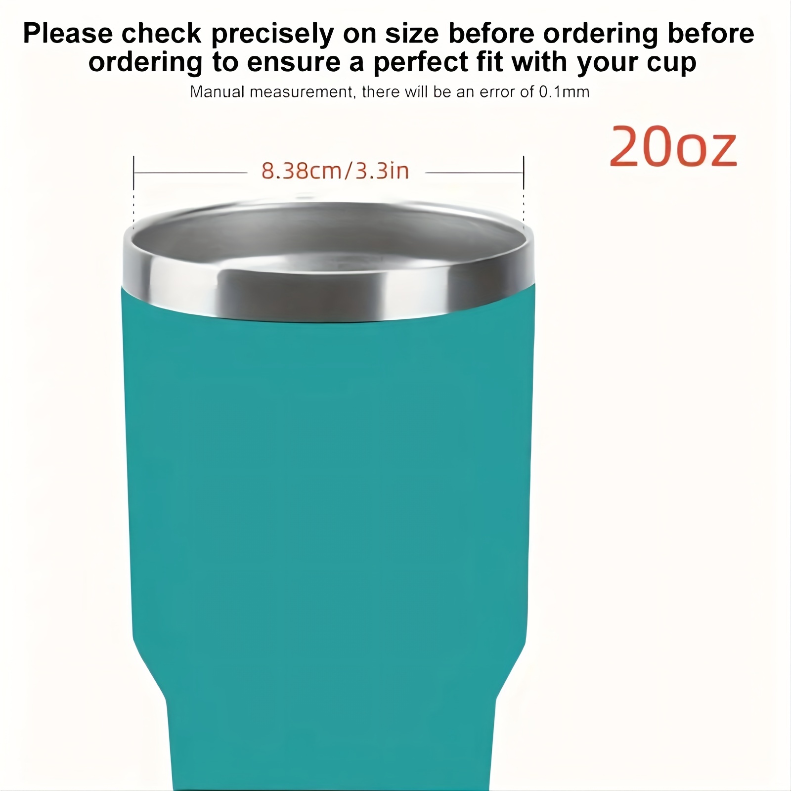 2pcs 30 oz Splash Spill Proof Magnetic Slider Lid for Yeti Rambler Tumbler Cup, Size: 2Packs 30 oz