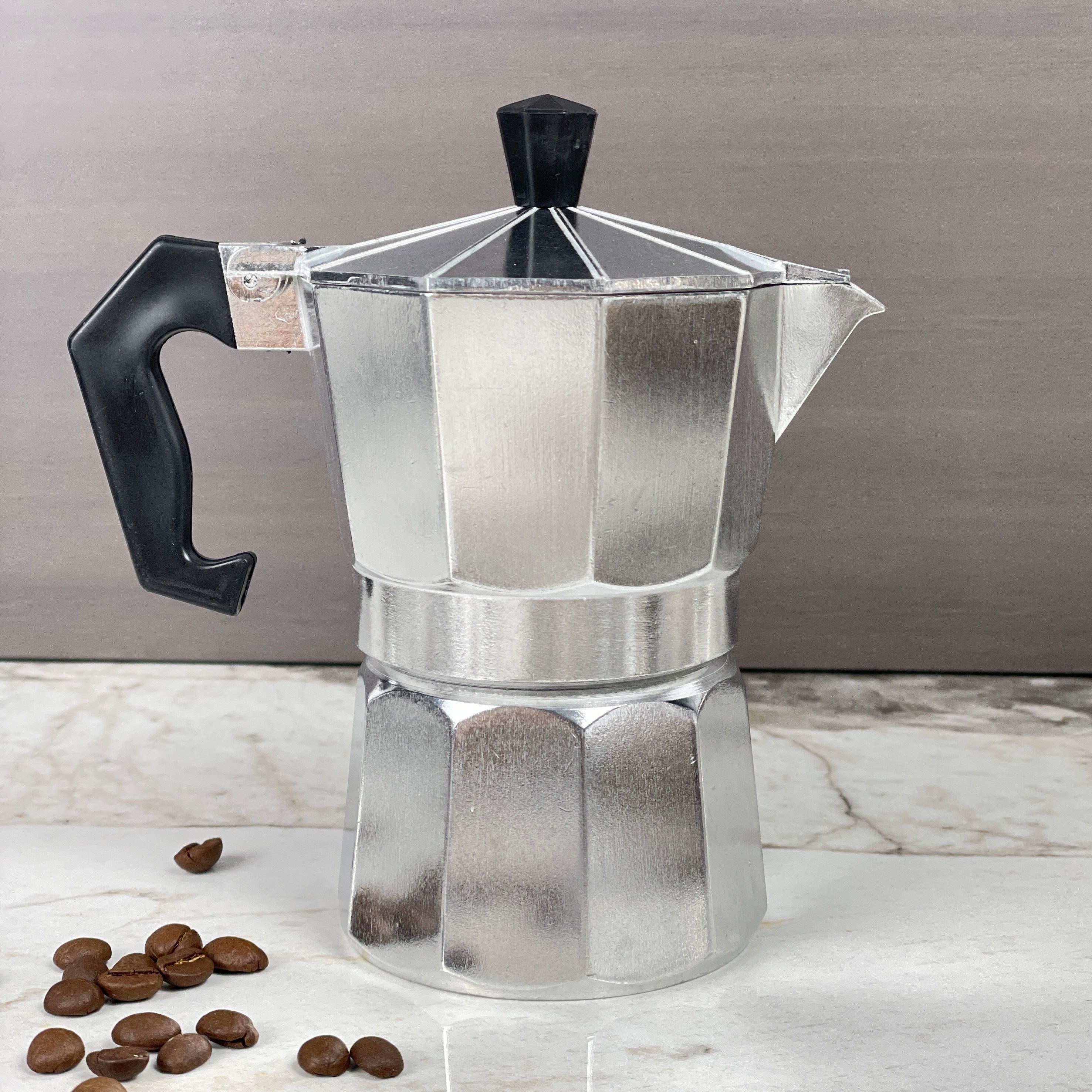 Moka Pot Stove Top Italian Coffee Maker 3/6 cups Percolator Mocha