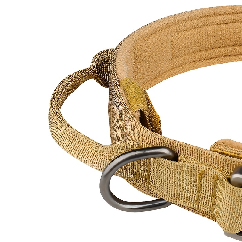 Adjustable Dog Collar Heavy Duty Metal Buckle Military Dog - Temu