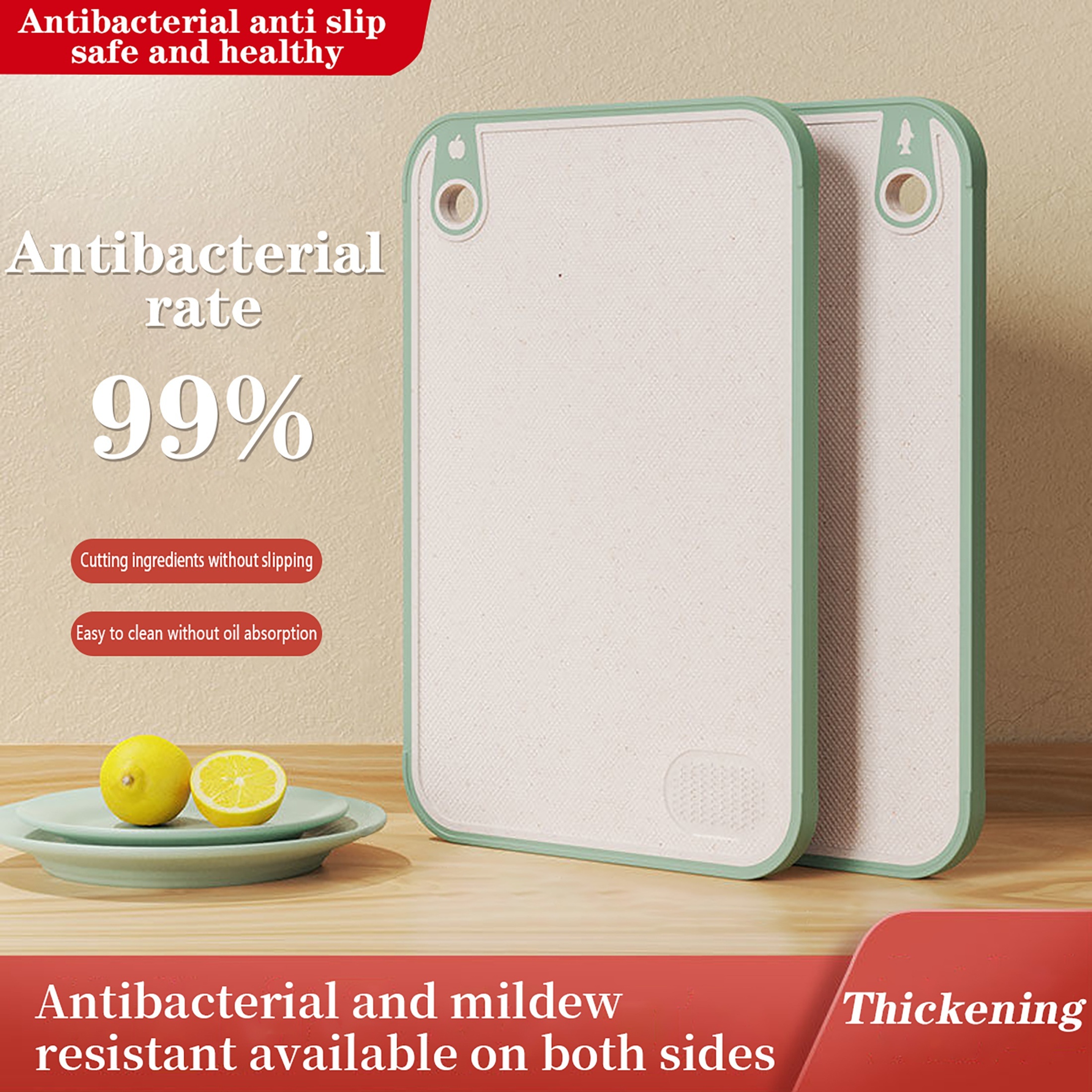 1pc, Chopping Board, Double-sided Antibacterial And Anti-mold Cutting  Board, Household Kitchen Cutting Board, Household Chopping Board, Food  Supplemen