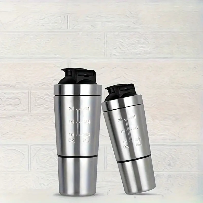 Stainless Steel Water Bottle Classic Protein Powder - Temu