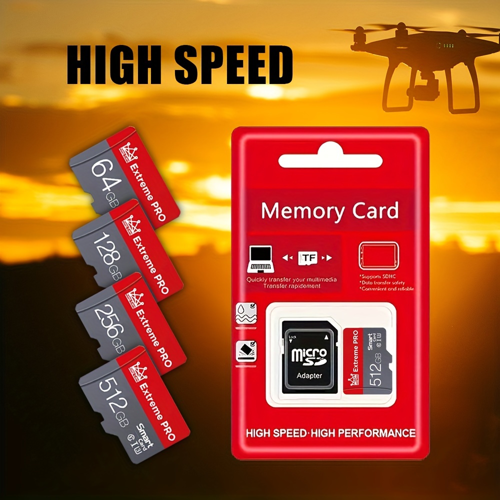 High Speed Micro Tf Sd Card 32gb 64gb 128gb 256gb A2 Mini Sd - Temu