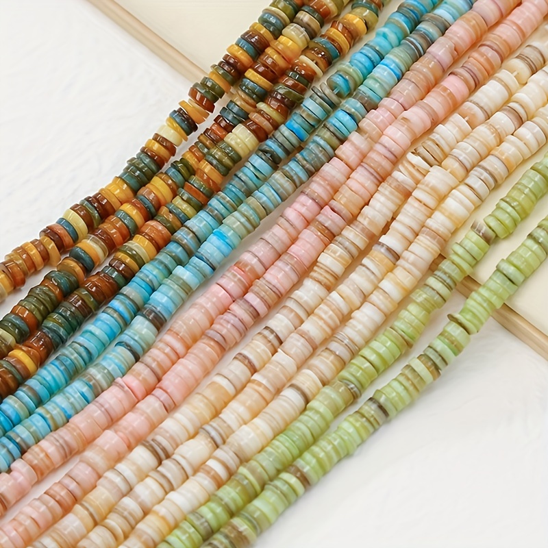 Natural Stone Flat Round Colorful Jaspers Loose Beads For - Temu