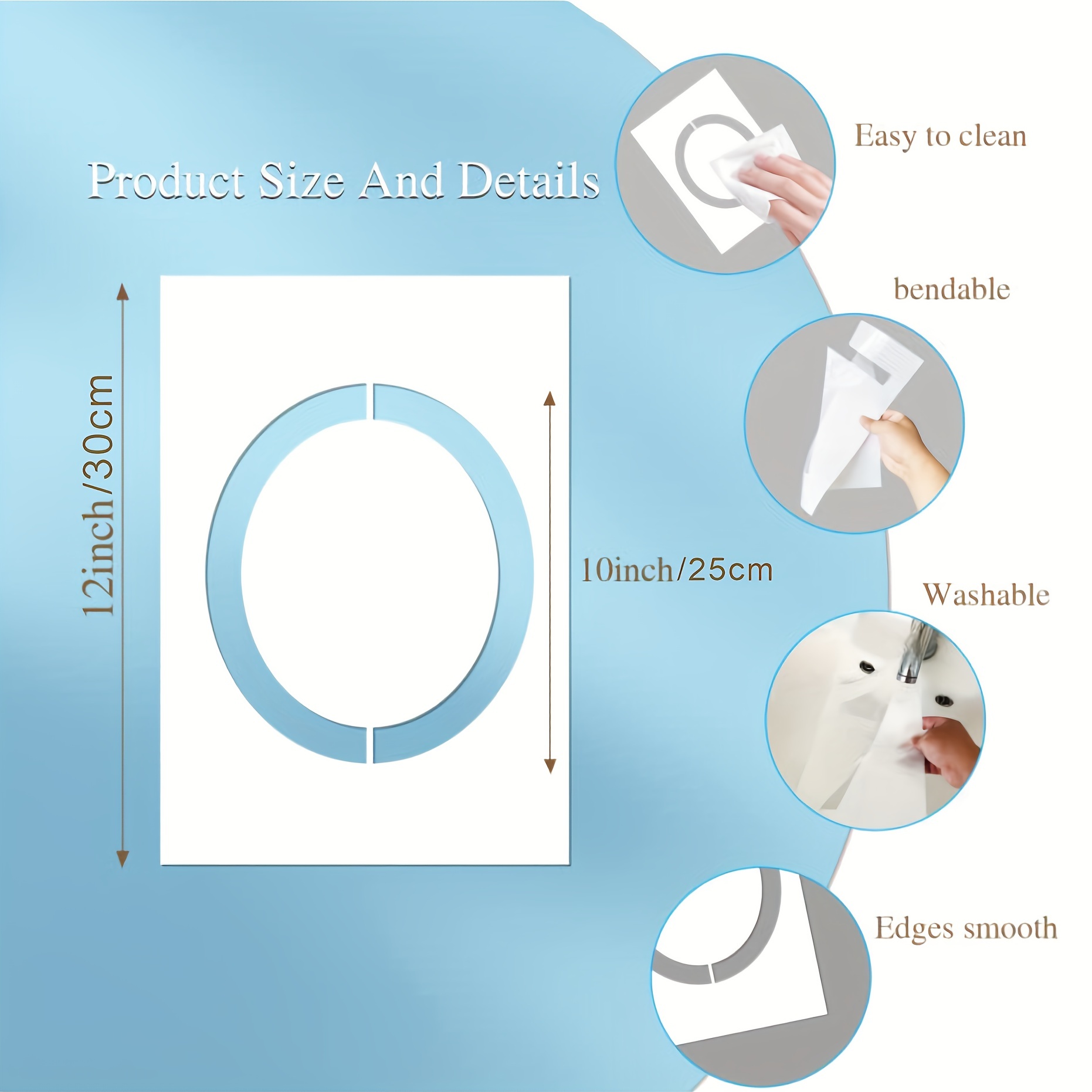 Large Number Stencils Set Reusable Plastic Large Size Number