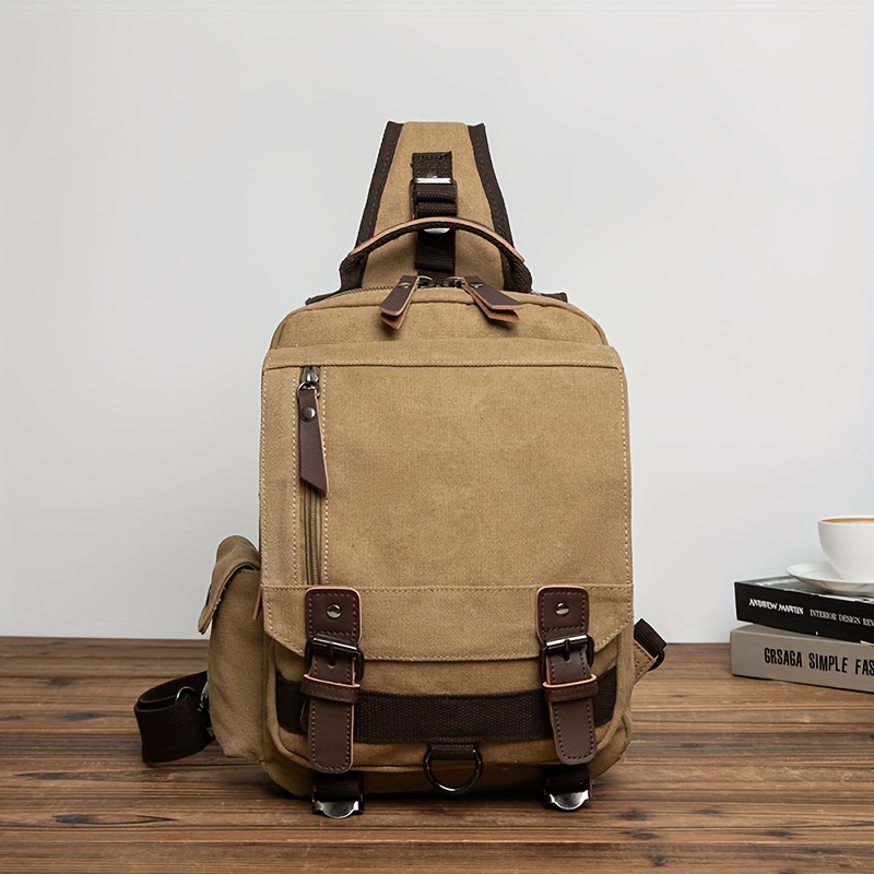 Leaper canvas clearance messenger bag