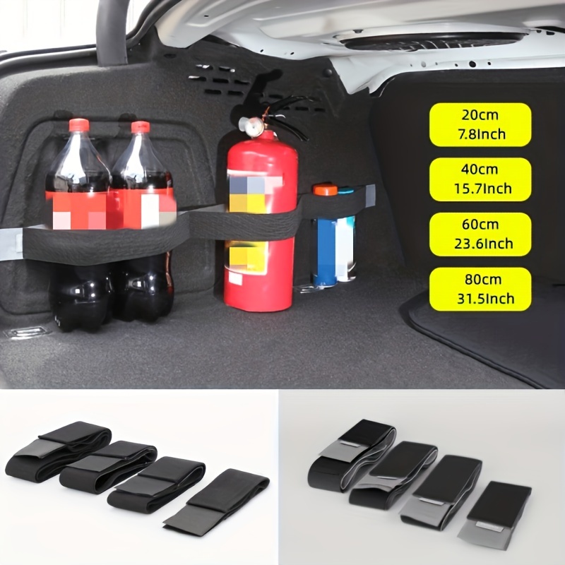 1Pc Car Trunk Organizer Fixing Belt Storage Bag Magic Tapes Auto