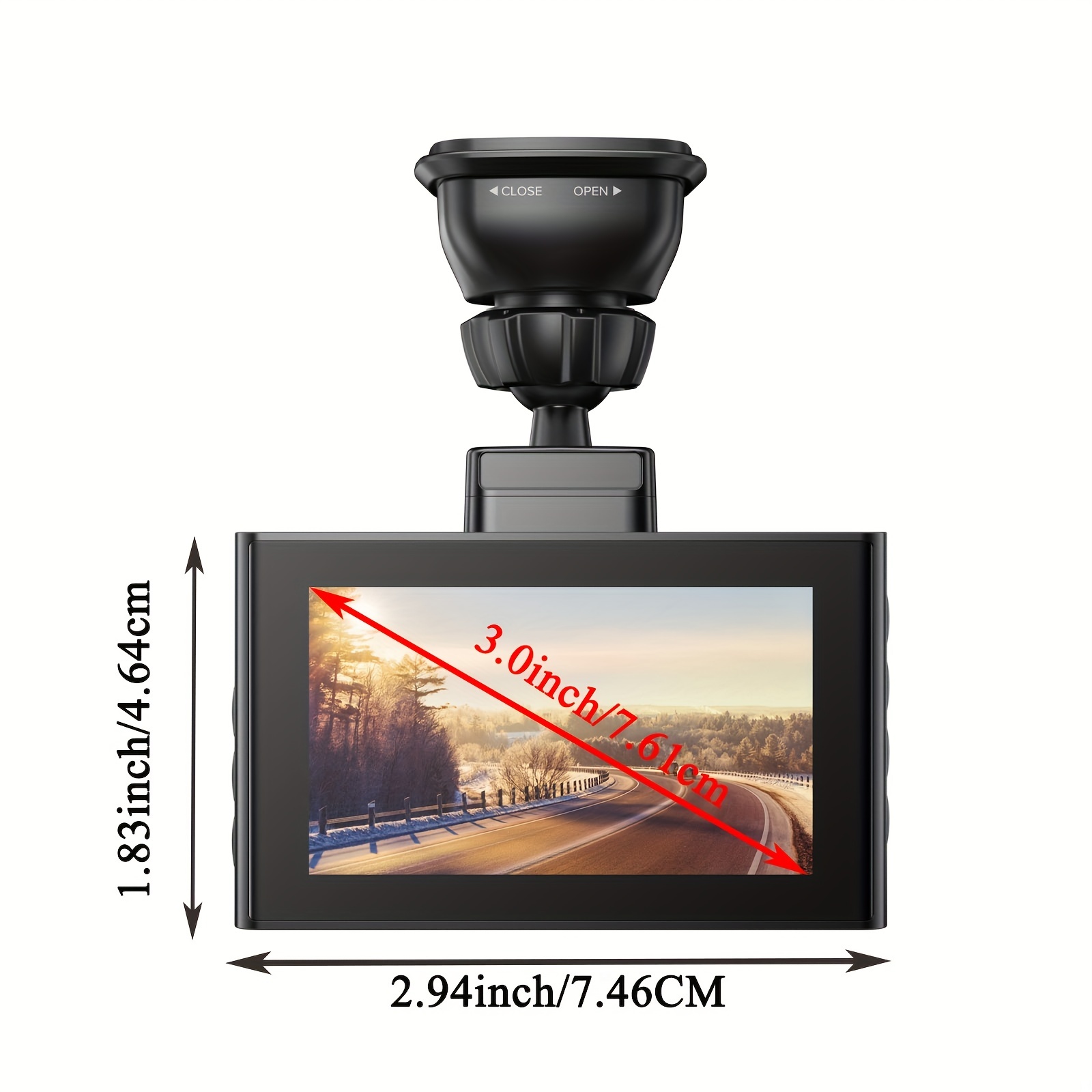 4K WiFi Dash Cam UHD 2160P Front Dash Camera Night Vision Car Camera 64GB  Card