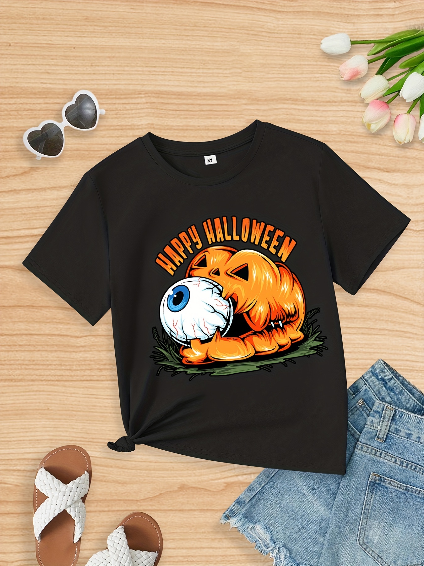 Camiseta Halloween Dia das Bruxas Abóbora Adulto Infantil