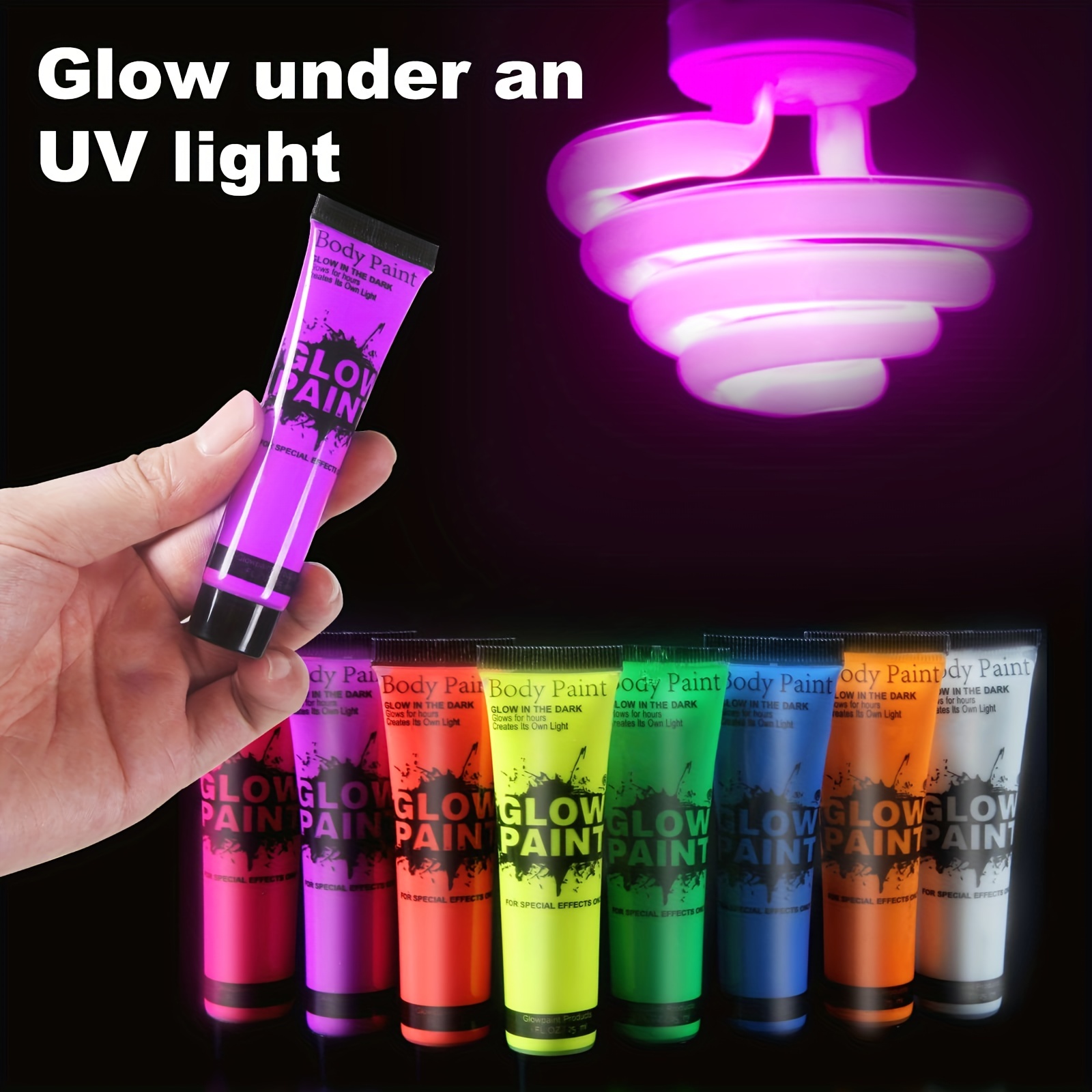 UV Blacklight Dye / Paint - Glowing Fluorescent Liquid - Darklight FX