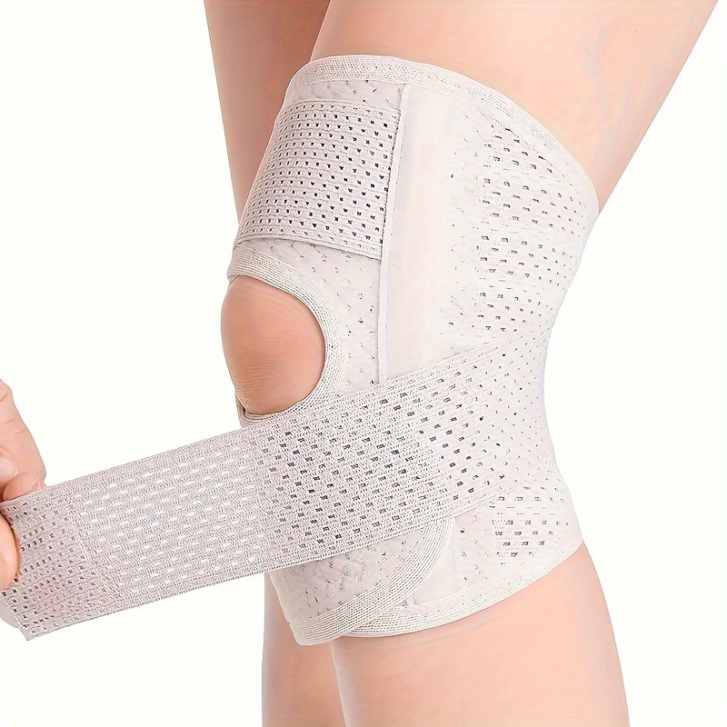 Compression Knee Sleeve Brace Adjustable Breathable Knee - Temu Canada