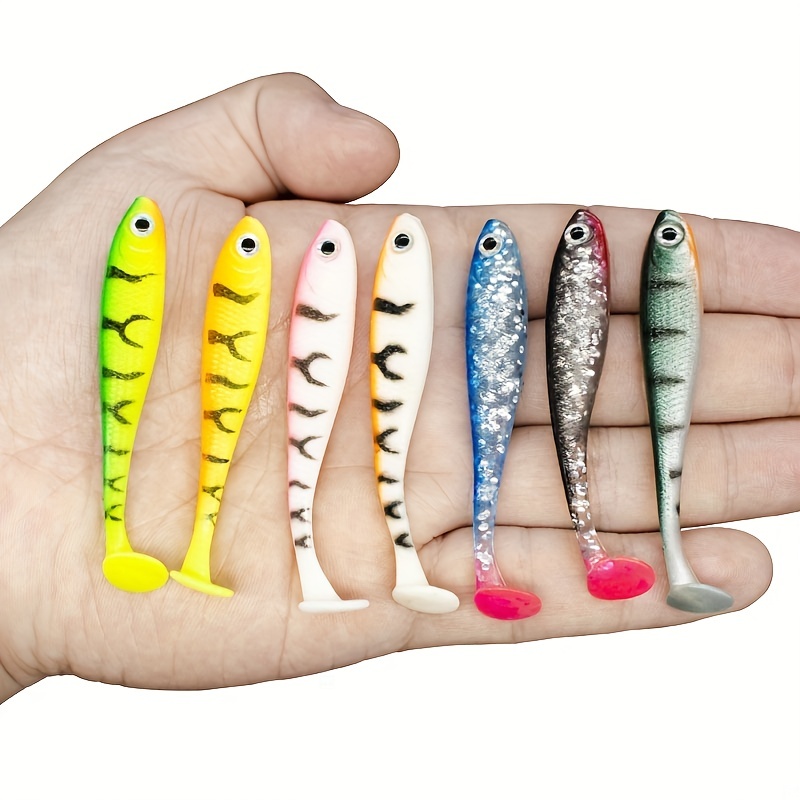 Soft T Tail Fishing Lures Silicone Artificial Bionic - Temu
