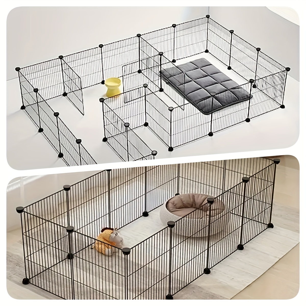 6/9pcs DIY Petits Clôtures Pour Animaux Grande Cage Pour - Temu France