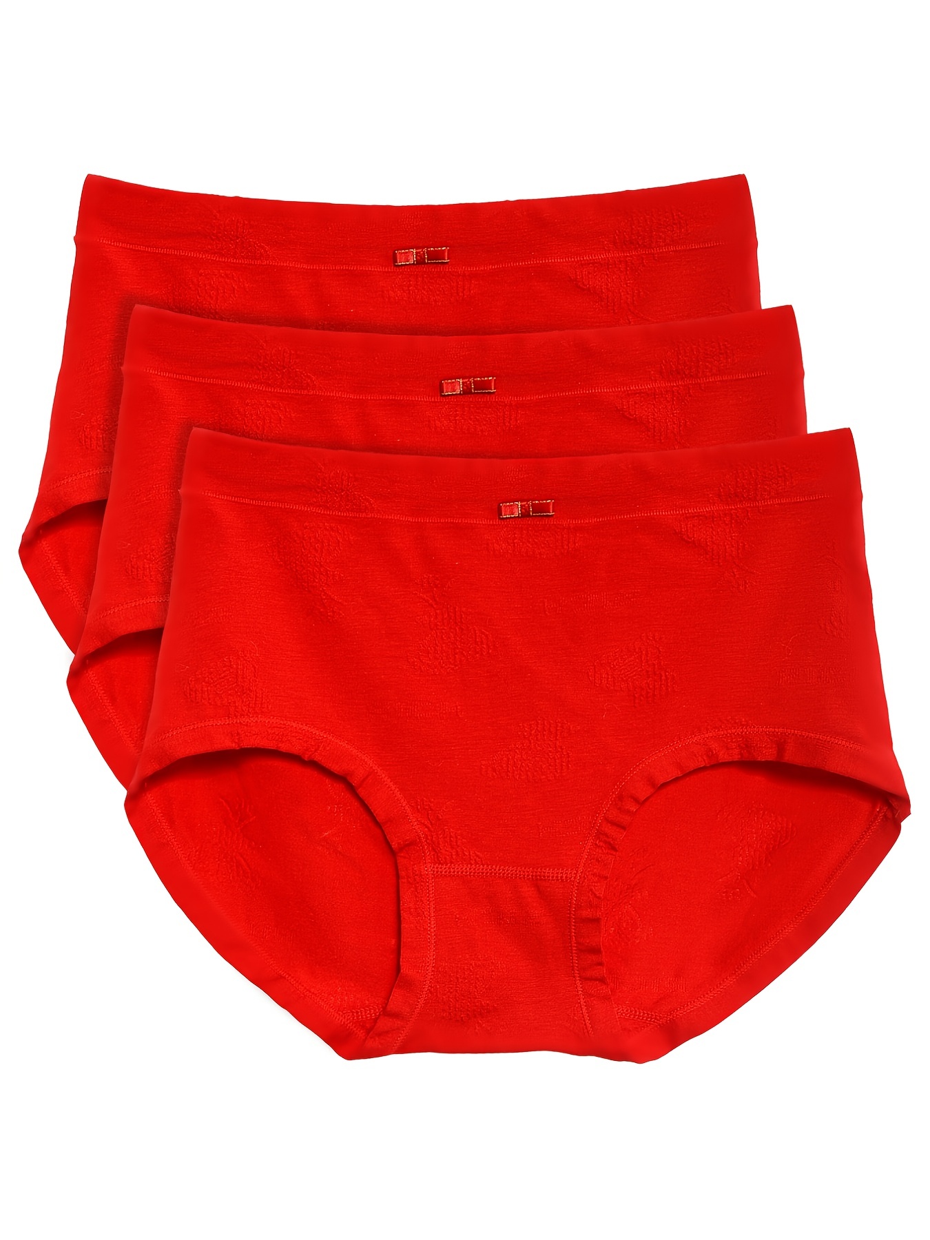 Soft Red Waist Breathable Boyshorts Panties Chinese New - Temu Canada