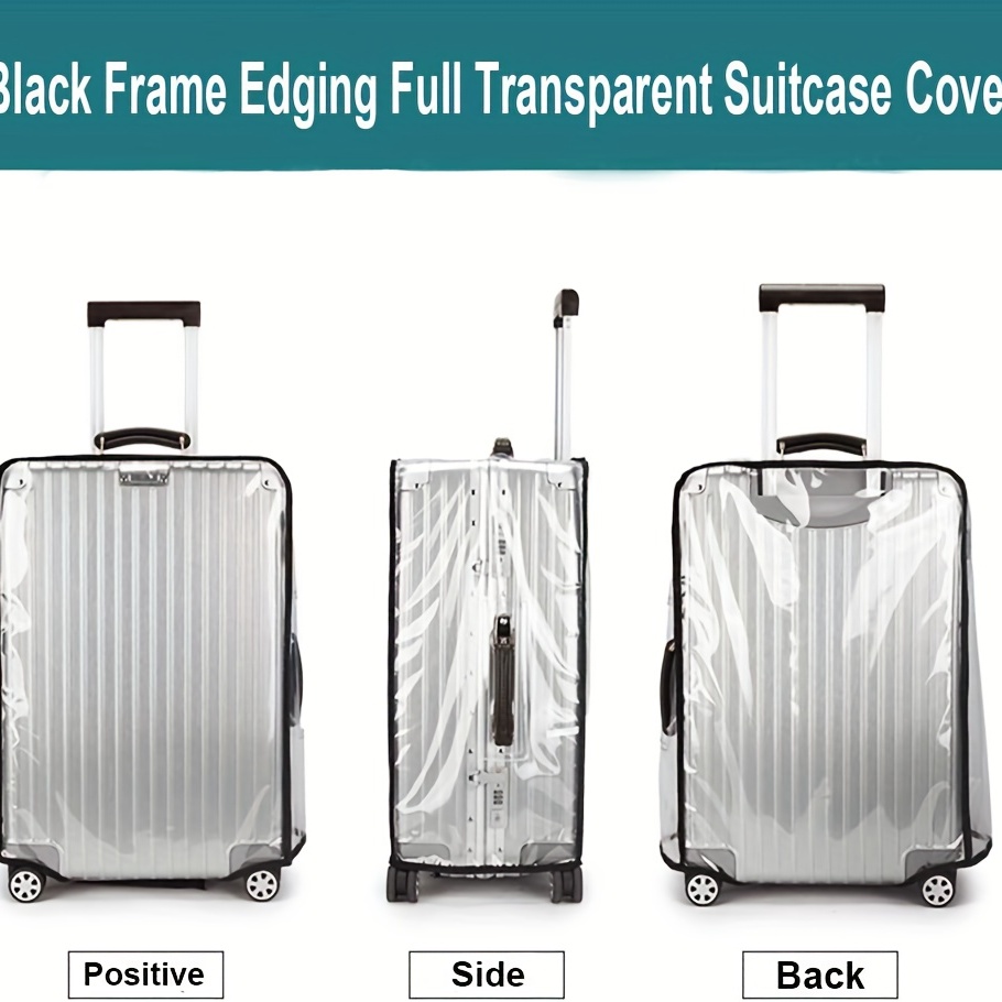 Clear Pvc Suitcase Cover, Luggage Cover For Wheeled Suitcase, Dustproof  Travel Accessories - Temu