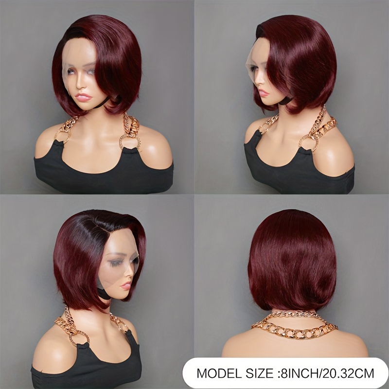 Human hair 2024 wigs 8 inch