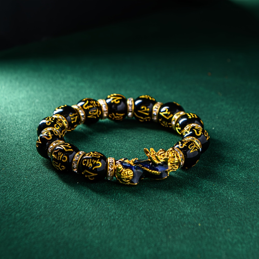 TEMU 1pc Shui Wealth Bracelet Color Changing Pixiu Bracelet Dragon Ball Bracelet Wealth And Good Luck Men's/ Women's Men's Jewelry Men's Bracelets Gifts For Husbands And Boys