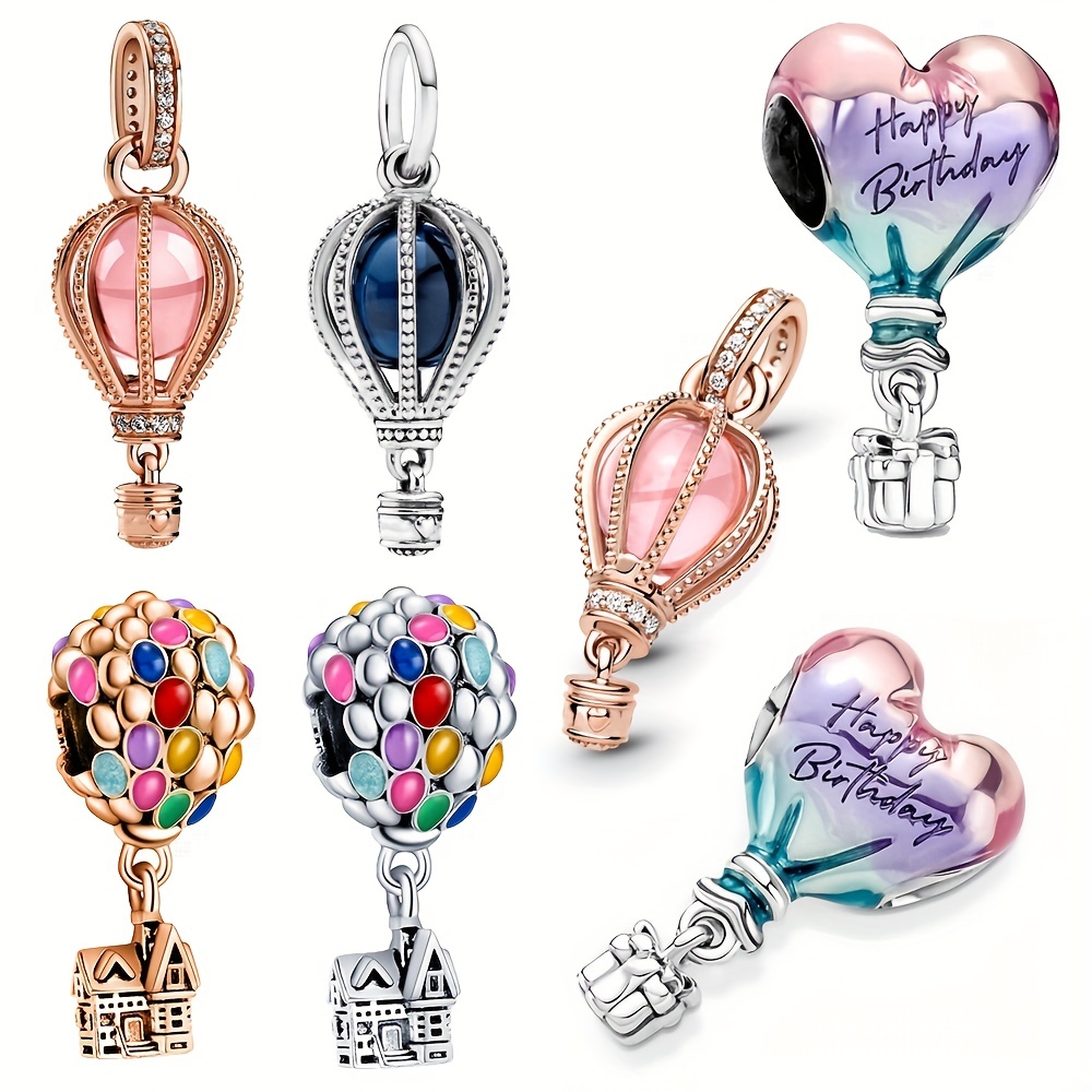 Happy Birthday Hot Air Balloon Charm