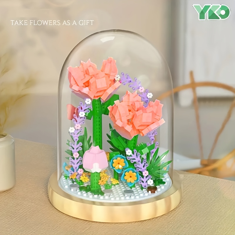 LNKOO Flower Craft Kit for Kids - Arts and Crafts, Make Your Own Bouquet  with Buttons and Petal Flowers, Fun Vase Art Toy Project for Children, DIY  Activity Gifts for Girls Boys