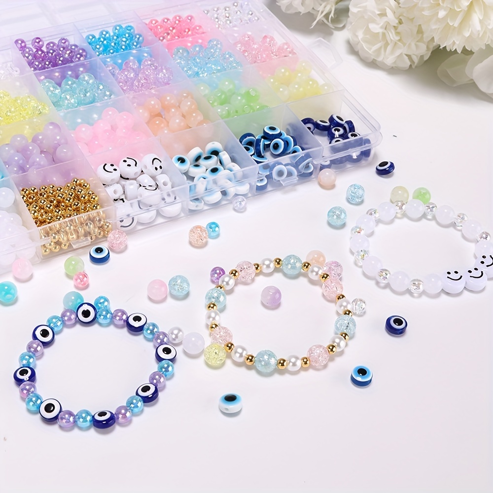 Diy Jewelry Making Kit With Polymer Clay Beads Mixed Pony - Temu