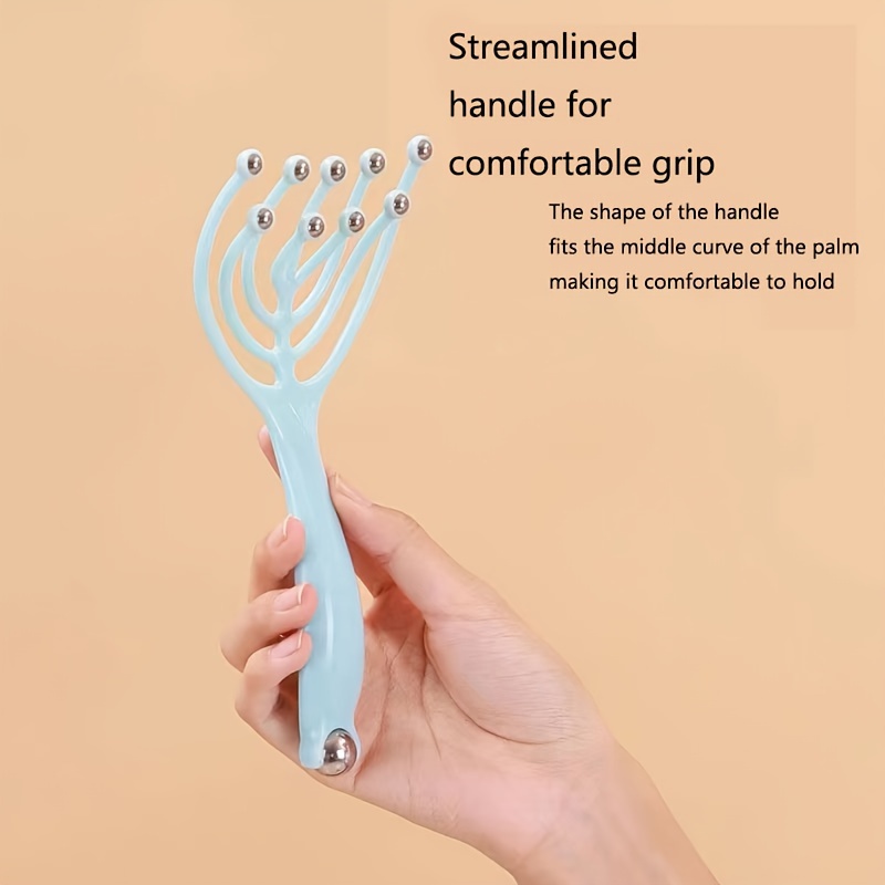 Head Scalp Massager Comb Neck Massage Roller Claws Tool for Hair