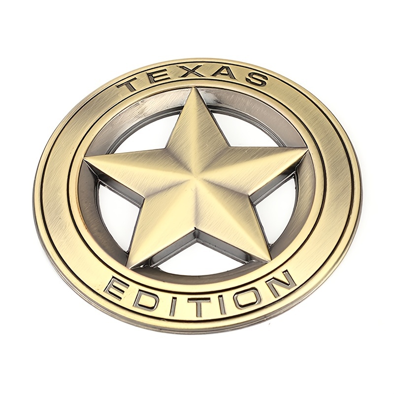 Texas Rangers circle star cut-out badge - Badges - Western and