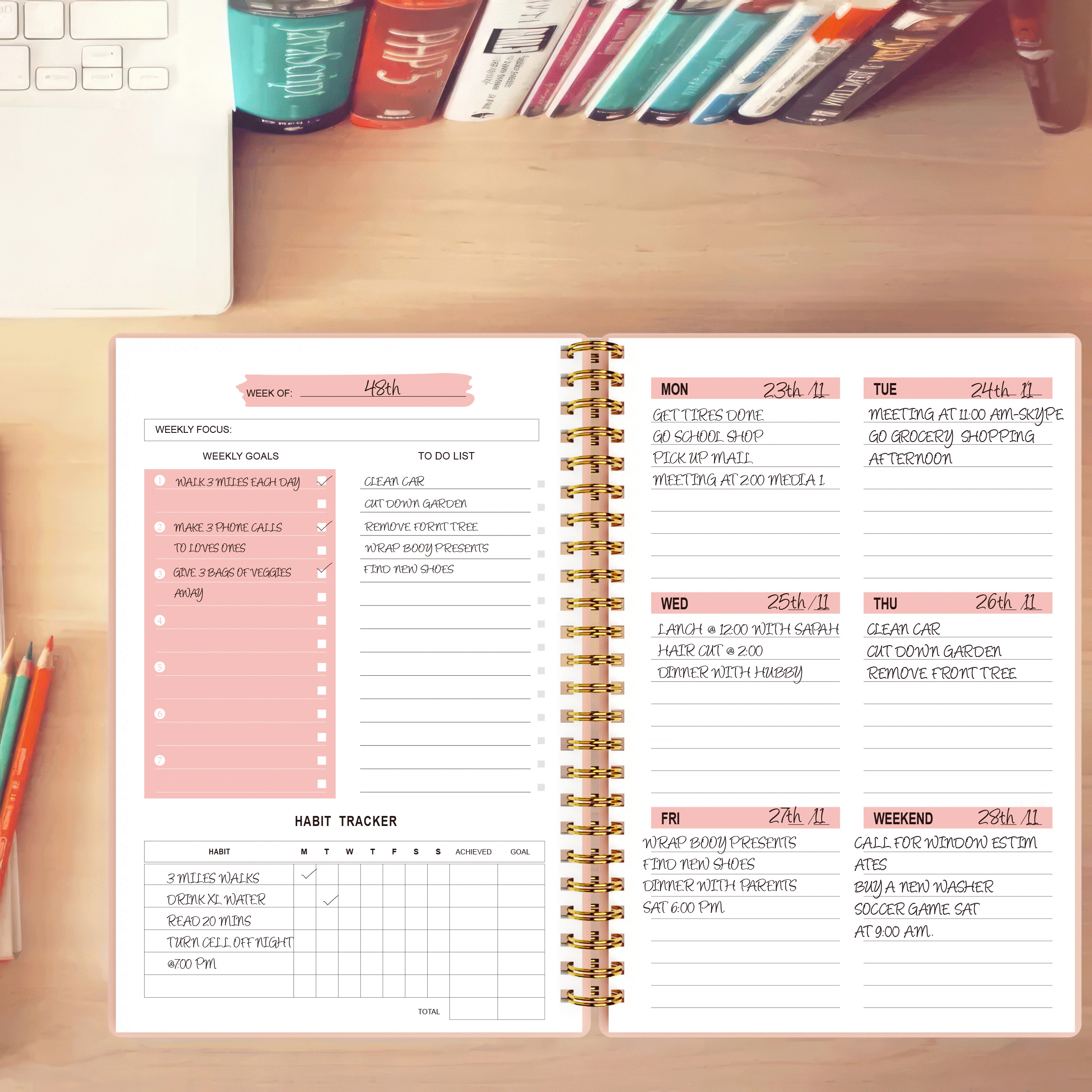 To Do List - Carnet de liste de tâches: Cahier de notes et liste de tâches  à faire | 12,70 x 20,32 cm ( 5 x 8 pouces) | Utilisation professionnelle 