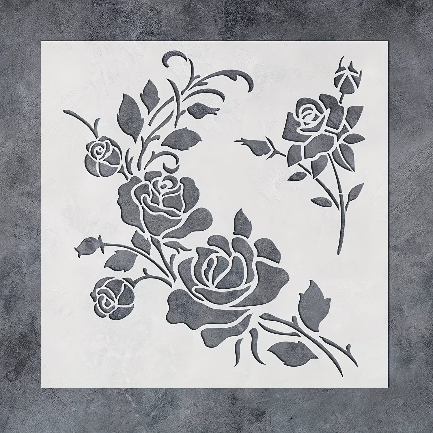 Rose Number Stencils Set 0 9 Plastic Address Number Stencil - Temu