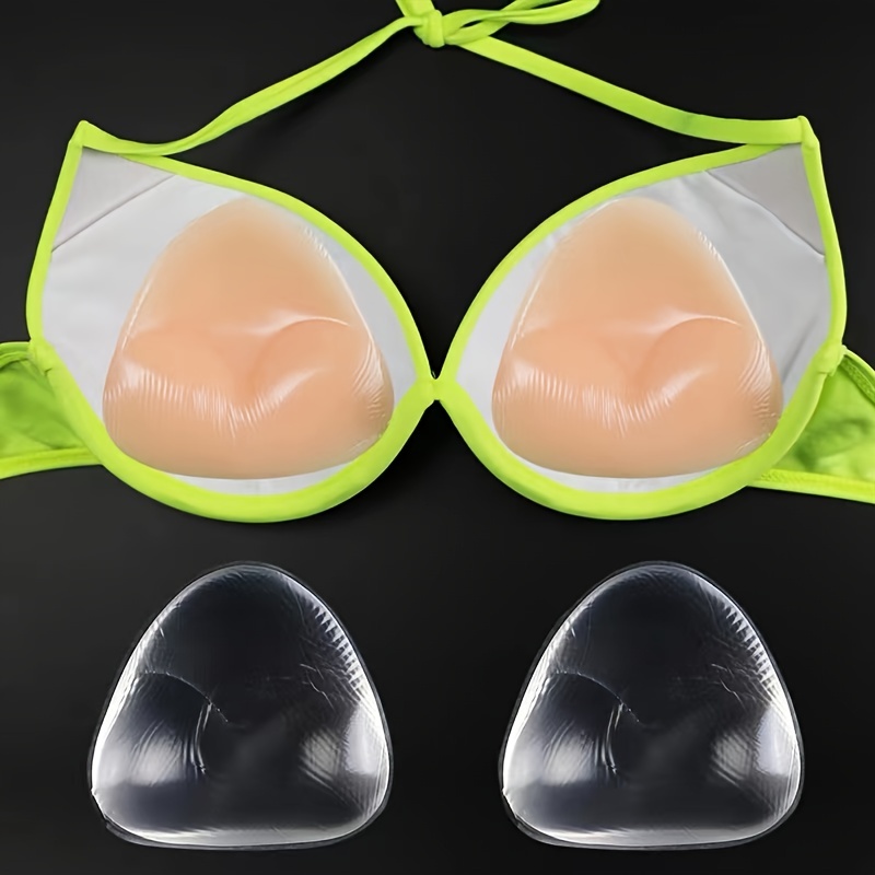 Buy Silicone Bra Inserts - Clear Gel Push Up Breast Pads - Bra Padding Bust  Enhancer at