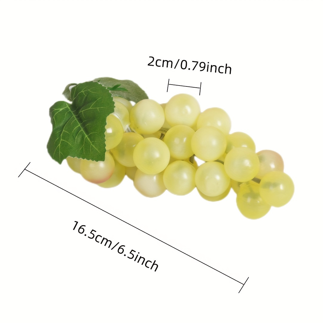 1 5pcs Simulation Grape Plastic Grape Artificial Fruit Decor Wedding Table Decor  Props Model Decor Holiday Party Cake Decor Fruit Shooting Props Supplies  Holiday Decor Home Decor Room Decor