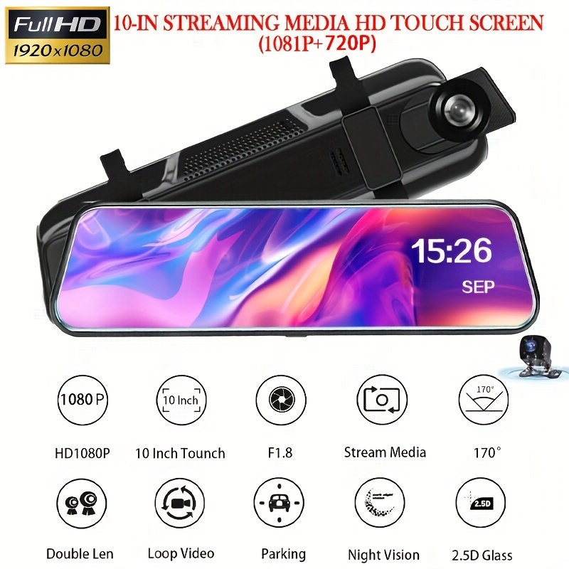 Dash Cam 2k, Kawa Wifi Dash Camera For Cars 1440p With Hand-free Voice  Control, Mini Hidden Dashcam Front, Emergency Lock, 24hour Parking Monitor,  App - Temu